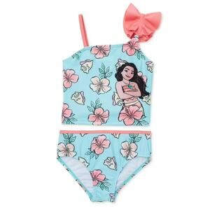 NWT Disney Princess Moana Toddler Girls 2-Piece Summer Swimwear 18M